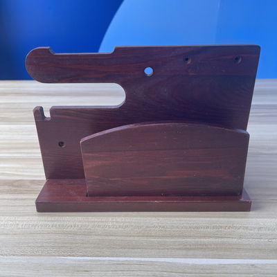 Laser inciso in legno tenitore pigro porta cellulare personalizzato con Phonestand e penna slot