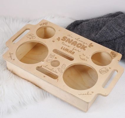 Bar di divano in legno, porta snack, risparmio di spazio