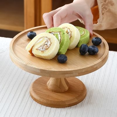 Dimensioni personalizzate 3 strati Bambù Cupcake Stand per feste Frutta Snacks Servire vassoio OEM ODM