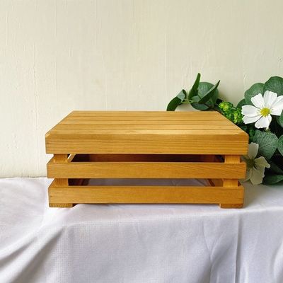 Dimensioni personalizzate 3 strati Bambù Cupcake Stand per feste Frutta Snacks Servire vassoio OEM ODM