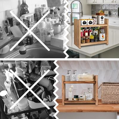 Mantenete le vostre spezie a portata di mano e organizzate con questo porta spezie in legno