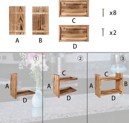 Mantenete le vostre spezie a portata di mano e organizzate con questo porta spezie in legno