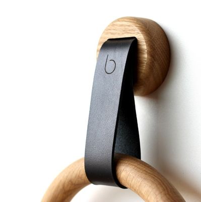 Anello porta asciugamani in legno ecologico per l'arredamento del bagno Portaoggetti a un livello