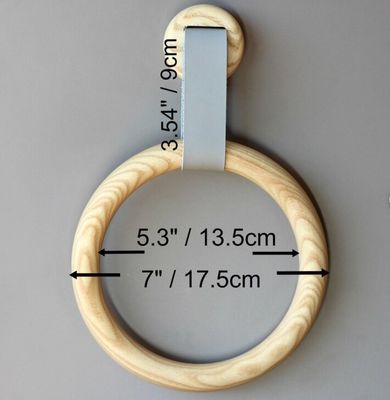 Anello porta asciugamani in legno ecologico per l'arredamento del bagno Portaoggetti a un livello
