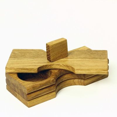 Vaso di spezie personalizzato con forma con alto contenitore di spezie in legno con scatola di imballaggio di spezie