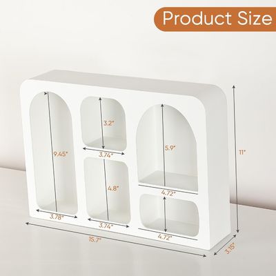 Decorazione da parete in stile moderno nordico Boho Logo personalizzato Mensola galleggiante con deposito