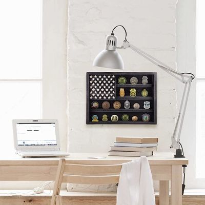 Sfida militare del governo Display del portamonete con decorazione muraria in legno della bandiera americana