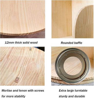 3-5 Livello rotante per bambini per bambini in generale in libreria bianca