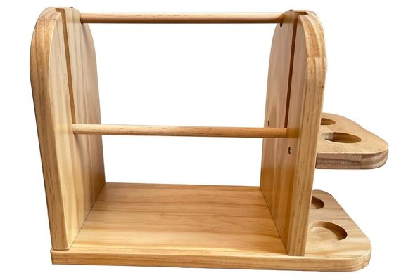 Tenitore di filati di legno a doppia rotazione per la maglieria a crochet Dispensatore a sfere di filati artigianali
