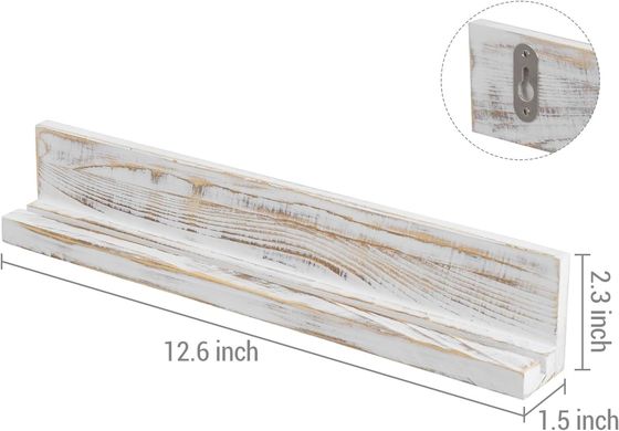 Montaggio a parete Legno massello bianco lavato Contenitore di monete per sfide Legno artigianale a tre strati