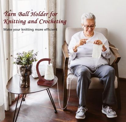 Meccanismo di tornitura magnetico in metallo Spinner di filati di legno per la maglieria e l'incrocio