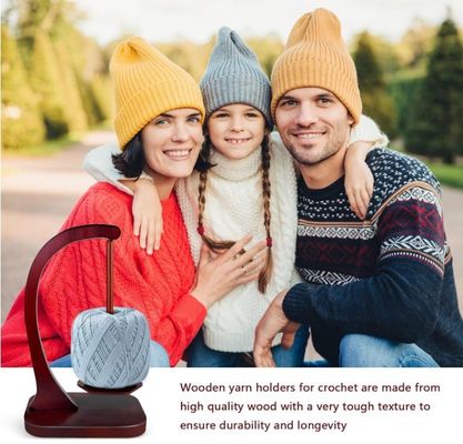 Meccanismo di tornitura magnetico in metallo Spinner di filati di legno per la maglieria e l'incrocio