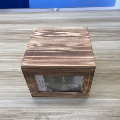 Scatola di archiviazione per fotogrammi in legno in 21x21x17cm Dimensione con opzione di colore personalizzabile