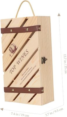 Logo personalizzato Acceptabile Cassa di vino in legno per bottiglia di vino rosso Box contenitore regalo