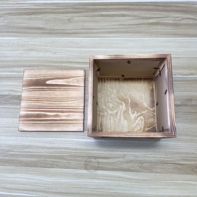 Scatola di archiviazione per fotogrammi in legno in 21x21x17cm Dimensione con opzione di colore personalizzabile