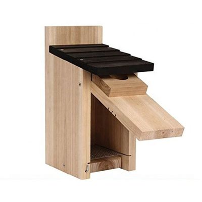 Casa per uccelli in legno appesa all' aperto con stampa con incisione laser durevole e elegante