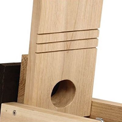 Casa per uccelli in legno appesa all' aperto con stampa con incisione laser durevole e elegante
