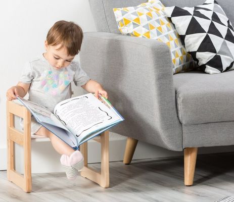 Logo personalizzato Funzione di risparmio di spazio 202406 Poltrona Montessori in legno multifunzionale