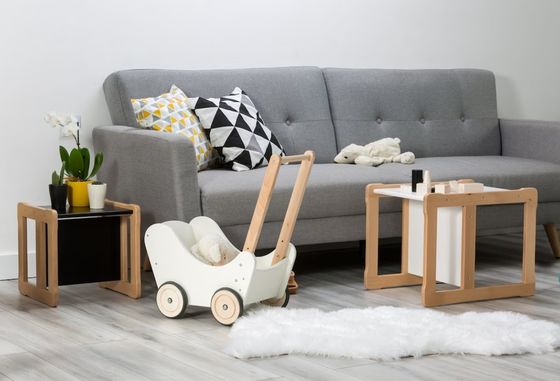 Logo personalizzato Funzione di risparmio di spazio 202406 Poltrona Montessori in legno multifunzionale