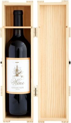 Bottiglie divise o demi di vino Scatola di vino in legno massello 13.8X3.9X3.9 pollici con logo personalizzato