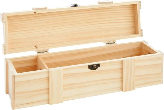 Bottiglie divise o demi di vino Scatola di vino in legno massello 13.8X3.9X3.9 pollici con logo personalizzato