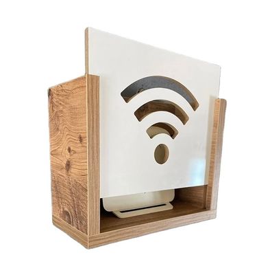 Router a muro coperto Nascondere modem Internet Storage con box Wifi in legno