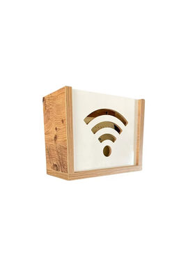 Router a muro coperto Nascondere modem Internet Storage con box Wifi in legno