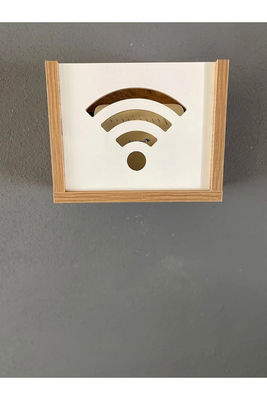 Router a muro coperto Nascondere modem Internet Storage con box Wifi in legno