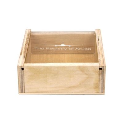 Logo personalizzato, marchio, scatola di legno accettabile con coperchio scorrevole 10x10x3.8cm