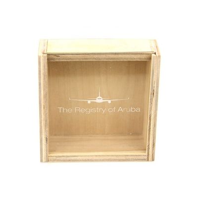 Logo personalizzato, marchio, scatola di legno accettabile con coperchio scorrevole 10x10x3.8cm