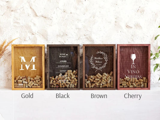 Scatola di legno personalizzata per anniversario e regalo di nozze