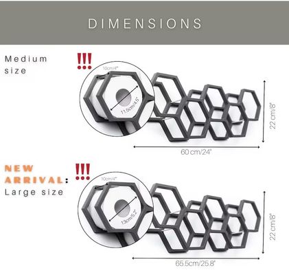 Scatola di rivestimento in legno per servizi igienici con ripiano a parete per tessuti in design Honeycomb
