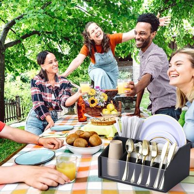 Organizzatore flessibile per utensili da cucina e distributore di piatti da verniciatura