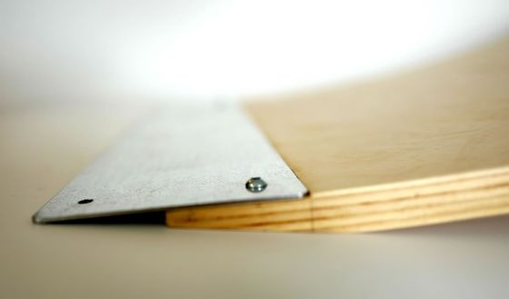 7.9" Rampa di lancio in legno bruciato per skateboard, biciclette, rulli e auto a motore