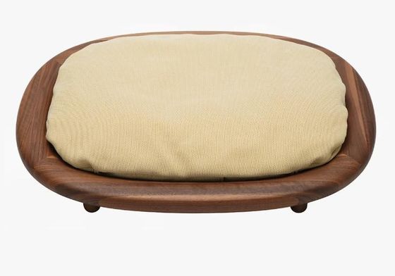 Letto per animali da compagnia rettangolare in scatola di legno semplice con design antiscivolo e struttura di cura facile