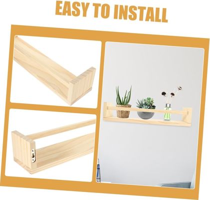 Mensola decorativa in legno Set di 2 per libro vaso da fiore e organizzatore per bambini regalo