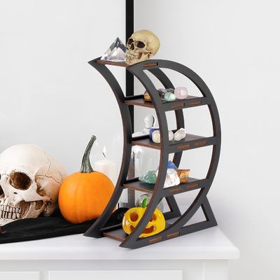 Appartamento Ripiano di cristallo in legno porta lunari Ripiani decorativi per soggiorno