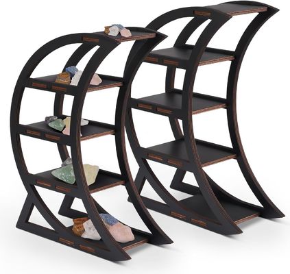 Appartamento Ripiano di cristallo in legno porta lunari Ripiani decorativi per soggiorno