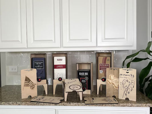 Display Box in legno per le scatole di vini