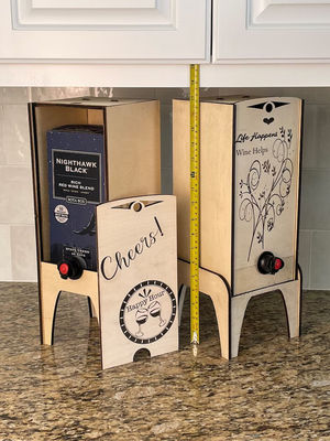 Display Box in legno per le scatole di vini