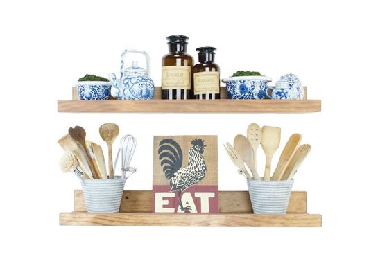 Logo personalizzato Acceptabile Ripiano galleggiante di immagine in legno per un'eccellente decorazione domestica