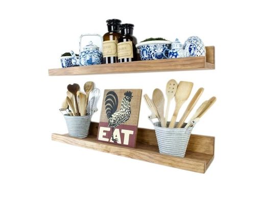 Logo personalizzato Acceptabile Ripiano galleggiante di immagine in legno per un'eccellente decorazione domestica