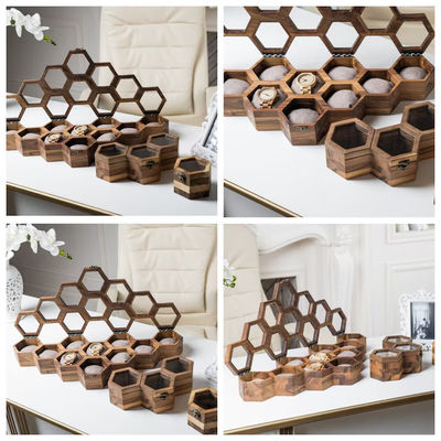 Capo scorrevole Cassa orologiera in legno per uomo