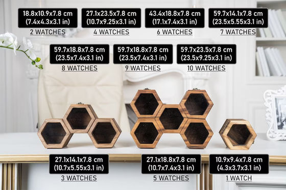 Capo scorrevole Cassa orologiera in legno per uomo