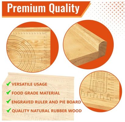 Tavola di pasticceria in legno Tavola di magliatura 24x20 con misure Dimensioni comuni o personalizzate