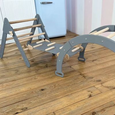 Montessori Set di arrampicata per bambini triangolari indoor Climber nella vostra scelta di colore