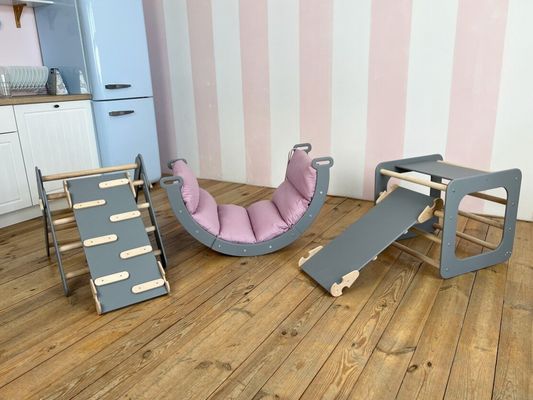 Montessori Set di arrampicata per bambini triangolari indoor Climber nella vostra scelta di colore