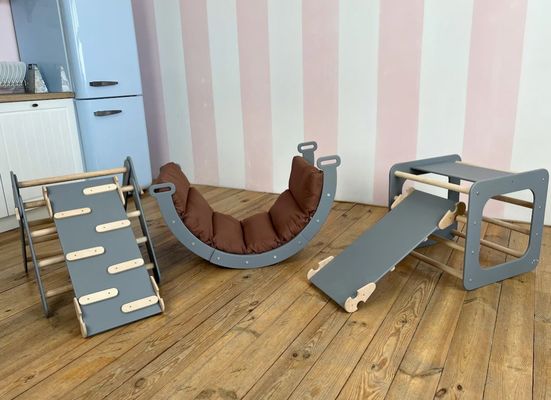 Montessori Set di arrampicata per bambini triangolari indoor Climber nella vostra scelta di colore