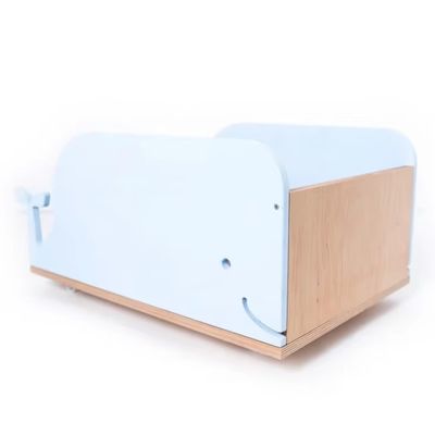 Scatola di giocattoli in legno su ruote personalizzata per la vostra richiesta per l'organizzazione di giocattoli per bambini