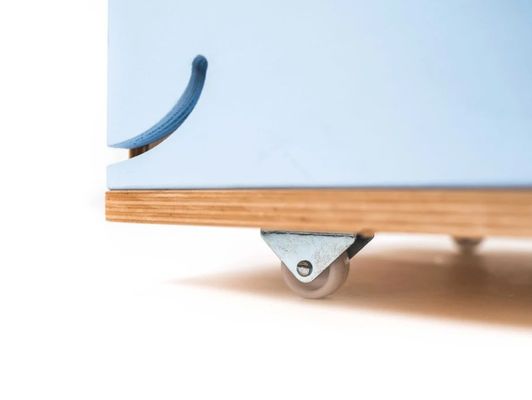 Scatola di giocattoli in legno su ruote personalizzata per la vostra richiesta per l'organizzazione di giocattoli per bambini